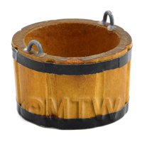 1/12th scale - Dolls House Miniature Large Wooden Bucket / Churn